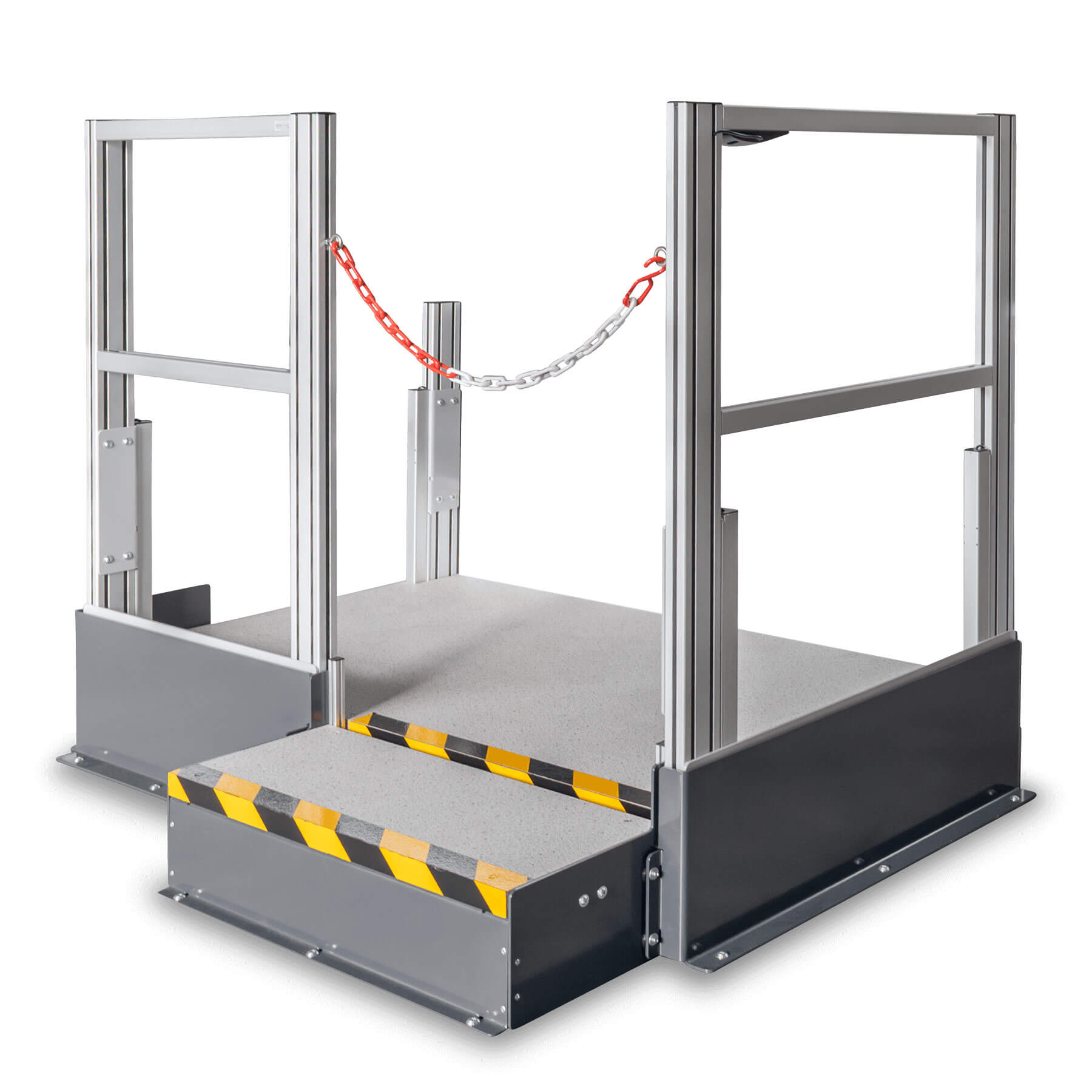 ERGO-line_Personen-Hubpodest_mit-Sicherheitsmarkierungen ERGO-line lifting platform for persons with safety markings